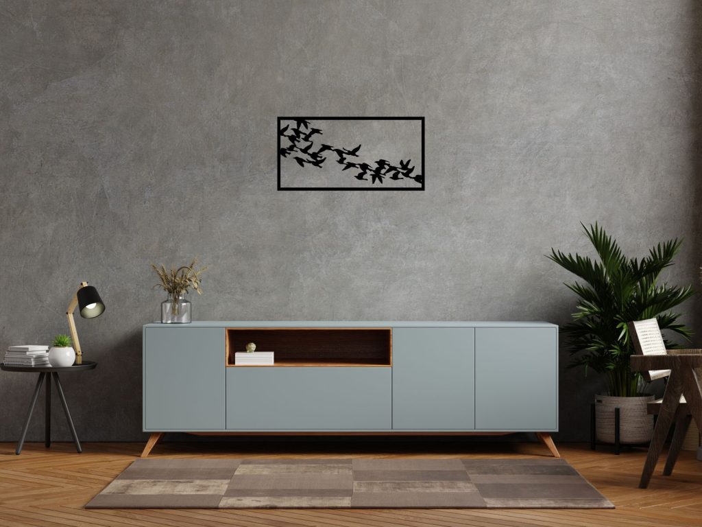 Dekoracja ścienna metalowa Ptaki 50 cm - obrazek 4