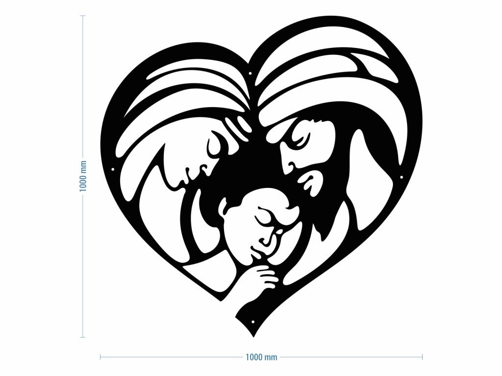 Dekoracja ścienna Święta Rodzina 100 cm - obrazek 3