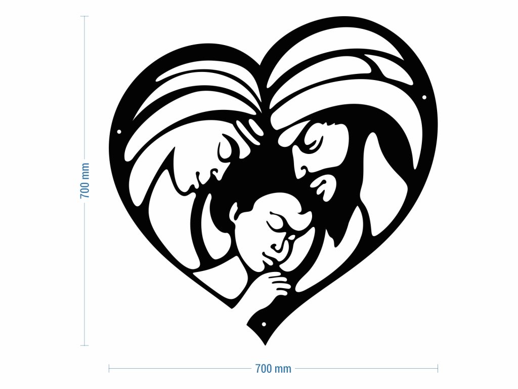 Dekoracja ścienna Święta Rodzina 70 cm - obrazek 3