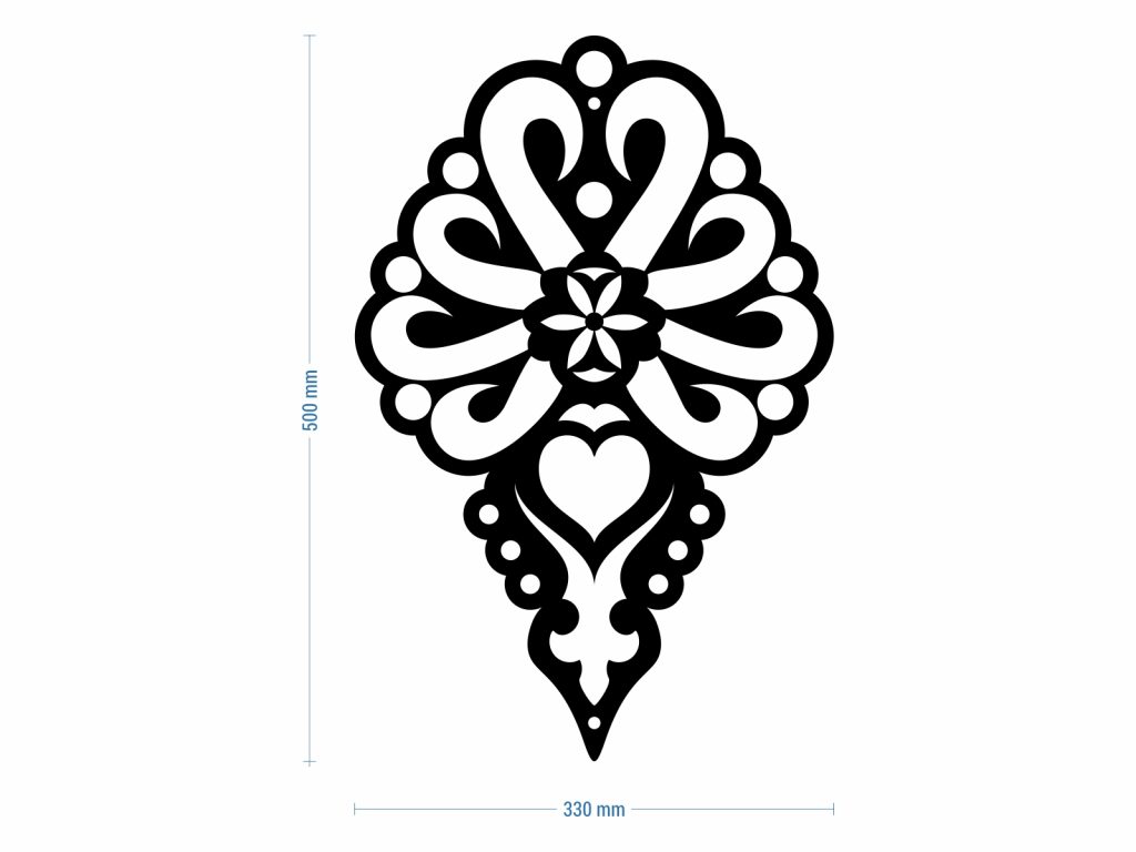Dekoracja ścienna Góralska Parzenica 50 cm - obrazek 3