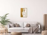 Obraz metalowy Kobieta z linii I 50 cm - obrazek 2