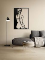 Obraz metalowy Kobieta z linii III 100 cm - obrazek 2