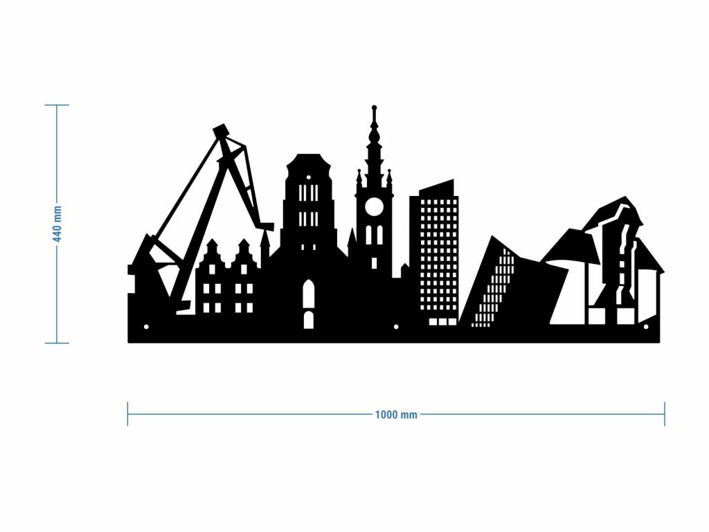 Panorama Miasto Gdańsk Dekoracja ścienna - obrazek 6