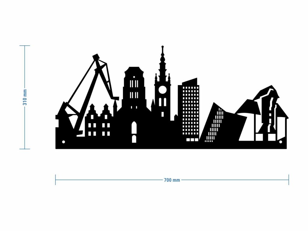 Panorama Miasto Gdańsk Dekoracja ścienna - obrazek 7
