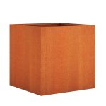 Donica ogrodowa metalowa Corten 120x120x120 cm