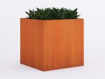 Donica ogrodowa metalowa Corten 120x120x120 cm - obrazek 2
