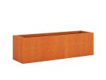 Donica ogrodowa metalowa Corten 30x105x30 cm