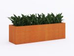 Donica ogrodowa metalowa Corten 30x105x30 cm - obrazek 2