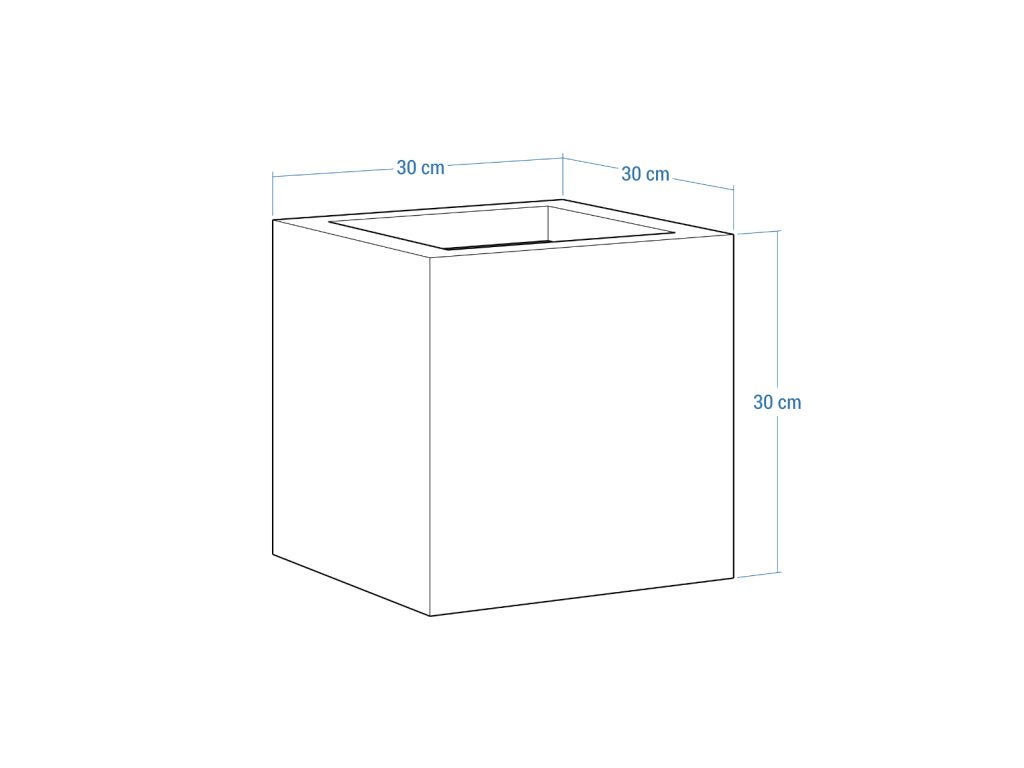 Donica ogrodowa metalowa Corten 30x30x30 cm - obrazek 4