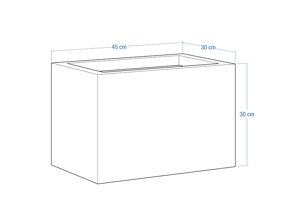 Donica ogrodowa metalowa Corten 30x45x30 cm - obrazek 4