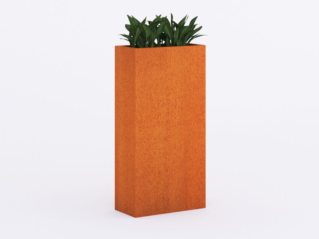 Donica ogrodowa metalowa Corten 30x60x120 cm - obrazek 2