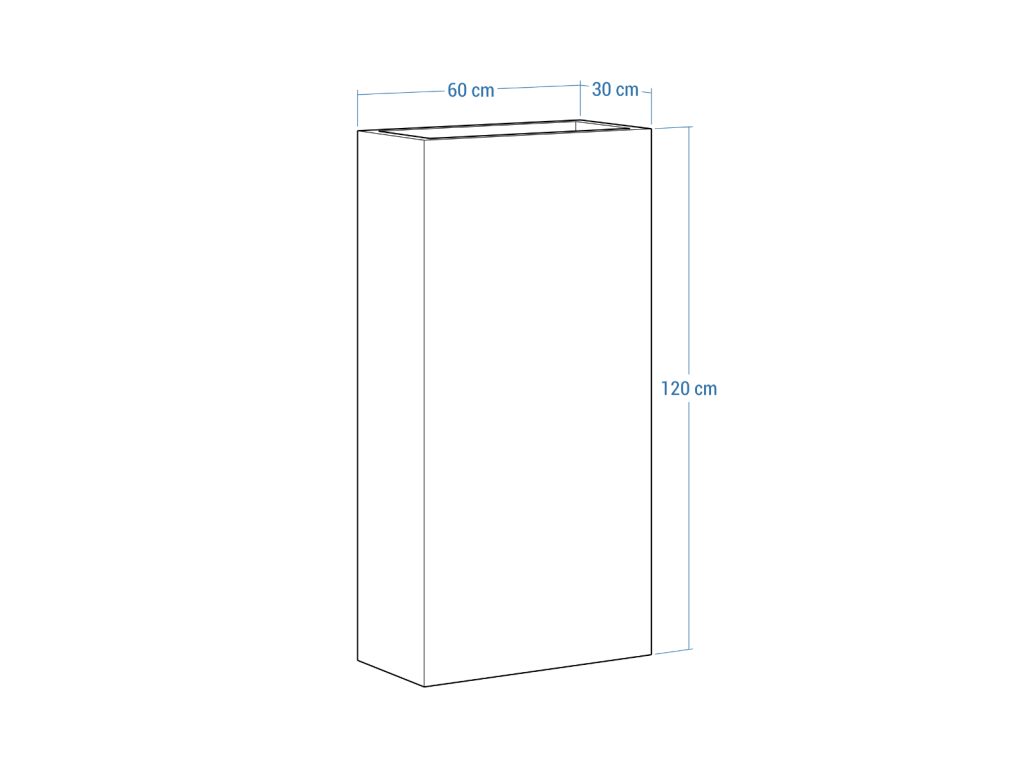 Donica ogrodowa metalowa Corten 30x60x120 cm - obrazek 4