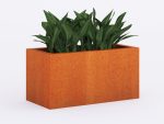 Donica ogrodowa metalowa Corten 30x60x30 cm - obrazek 2