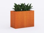 Donica ogrodowa metalowa Corten 30x60x45 cm - obrazek 2