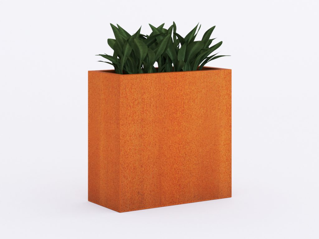 Donica ogrodowa metalowa Corten 30x60x60 cm - obrazek 2