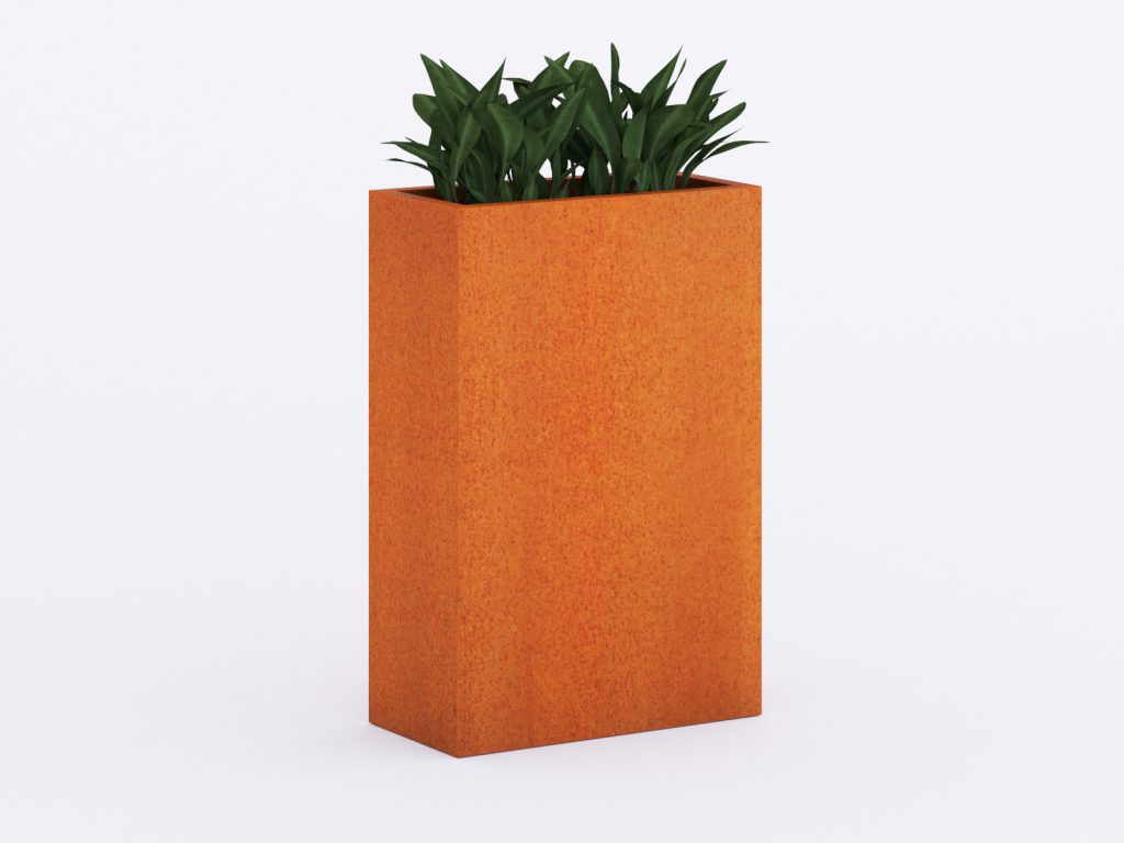 Donica ogrodowa metalowa Corten 30x60x90 cm - obrazek 2