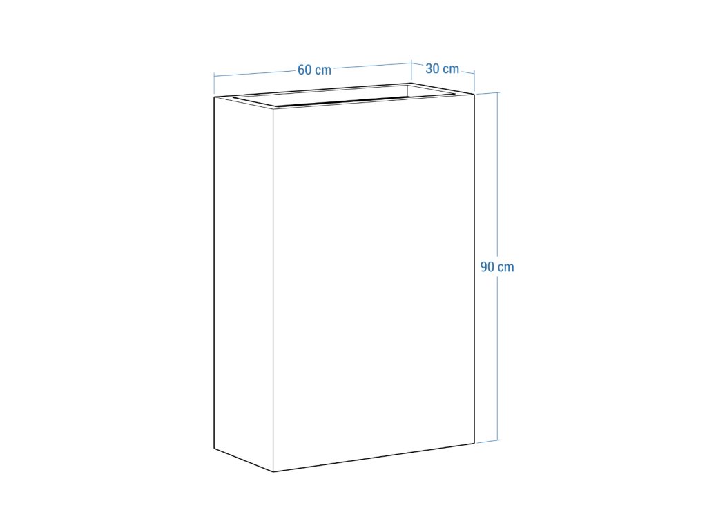 Donica ogrodowa metalowa Corten 30x60x90 cm - obrazek 4