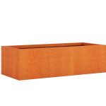 Donica ogrodowa metalowa Corten 45x105x30 cm