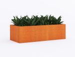 Donica ogrodowa metalowa Corten 45x105x30 cm - obrazek 2