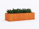 Donica ogrodowa metalowa Corten 45x120x30 cm - obrazek 2