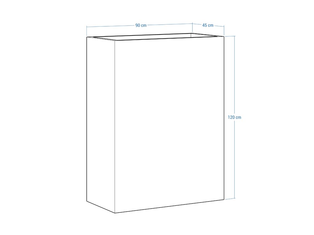 Donica ogrodowa metalowa Corten 45x90x120 cm - obrazek 4