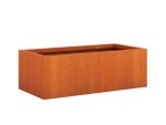 Donica ogrodowa metalowa Corten 45x90x30 cm