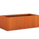 Donica ogrodowa metalowa Corten 45x90x30 cm