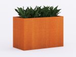 Donica ogrodowa metalowa Corten 45x90x60 cm - obrazek 2