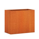 Donica ogrodowa metalowa Corten 45x90x75 cm