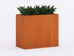 Donica ogrodowa metalowa Corten 45x90x75 cm - obrazek 2
