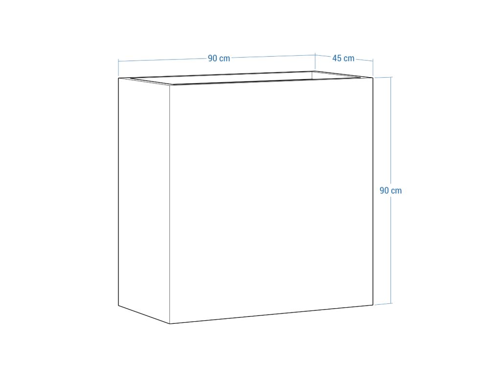 Donica ogrodowa metalowa Corten 45x90x90 cm - obrazek 4