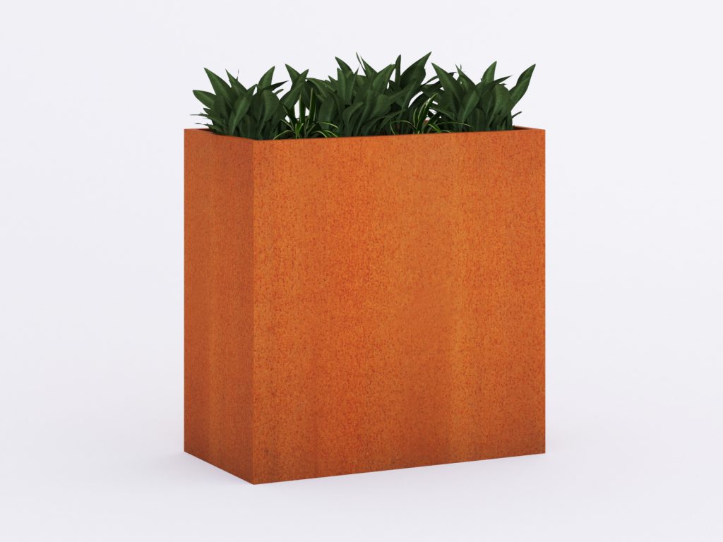 Donica ogrodowa metalowa Corten 60x120x120 cm - obrazek 2