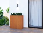 Donica ogrodowa metalowa Corten 60x120x120 cm - obrazek 3