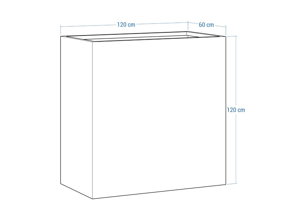 Donica ogrodowa metalowa Corten 60x120x120 cm - obrazek 4