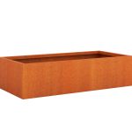 Donica ogrodowa metalowa Corten 60x120x30 cm
