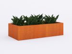 Donica ogrodowa metalowa Corten 60x120x30 cm - obrazek 2