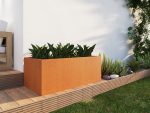Donica ogrodowa metalowa Corten 60x120x45 cm - obrazek 3