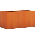 Donica ogrodowa metalowa Corten 60x120x60 cm