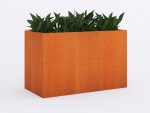 Donica ogrodowa metalowa Corten 60x120x75 cm - obrazek 2