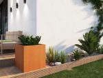 Donica ogrodowa metalowa Corten 60x60x60 cm - obrazek 3