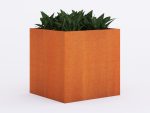 Donica ogrodowa metalowa Corten 90x90x90 cm - obrazek 2