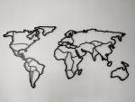 Metalowa mapa świata DES014 150 cm - obrazek 7