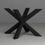 Noga metalowa do stołu Pająk Szeroki S - obrazek 3