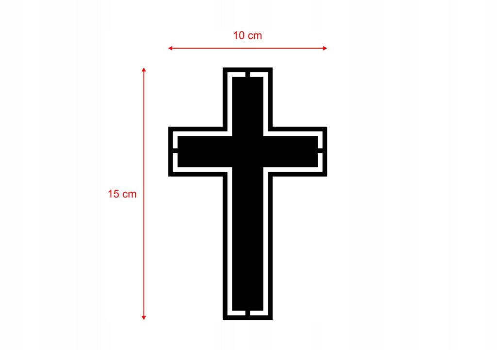 Krzyż ścienny KNS014 15 cm - obrazek 3