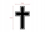 Krzyż ścienny KNS014 15 cm - obrazek 3