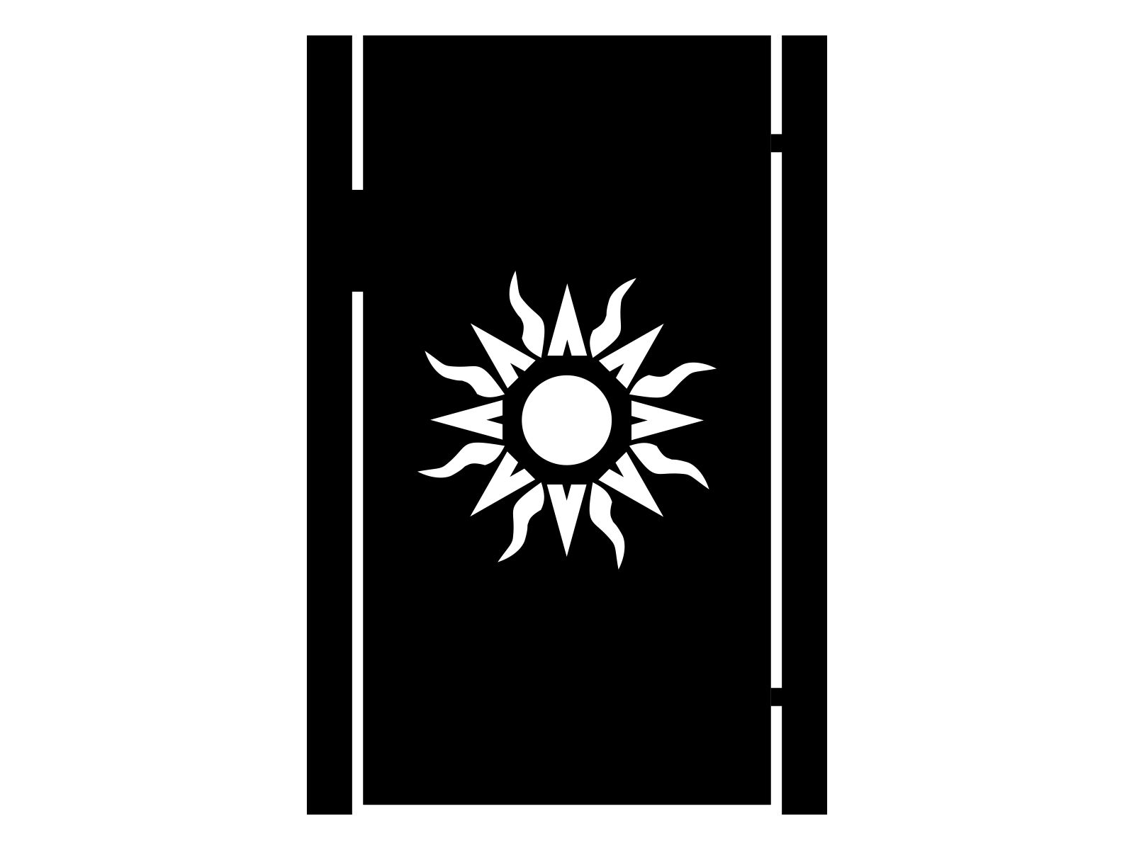 fur000-bot29-170-cza Furtka Gaia 90×170 cm - obrazek 1