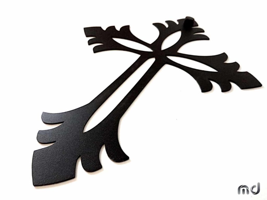 Krzyż metalowy na ścianę KNS010 50 cm - obrazek 3