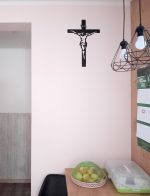 Krzyż metalowy na ścianę KNS002 50 cm - obrazek 2