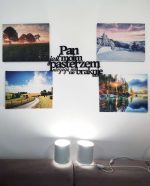 Dekoracja metalowa napis na ścianę Psalm 60 cm - obrazek 4