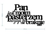 Dekoracja metalowa napis na ścianę Psalm 60 cm - obrazek 8